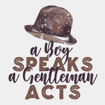 A boy speaks a gentleman acts Thumbnail